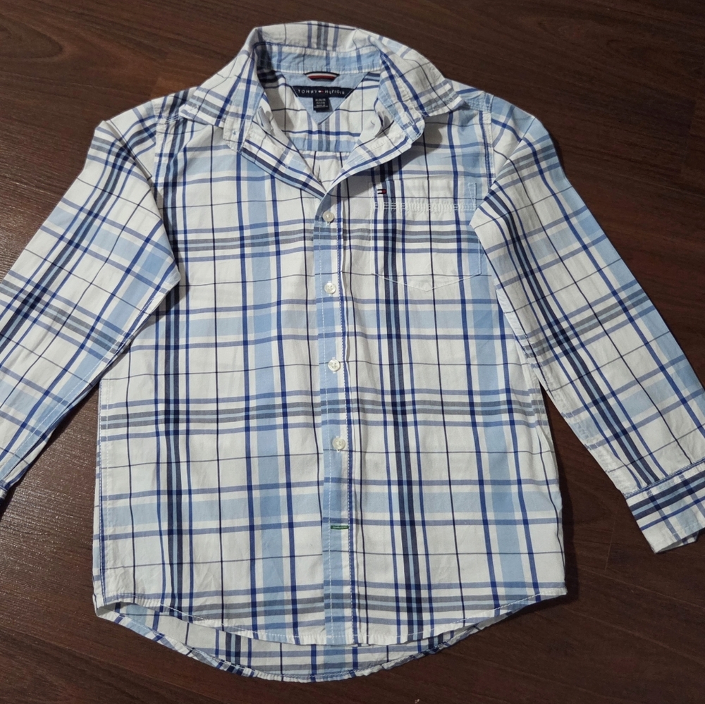 Tommy Hilfiger Plaid Button-Down Shirt, Big Boys